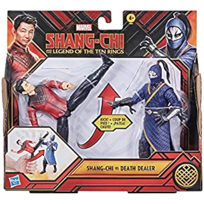 SHANG CHI HASBRO MARVEL AND THE LEGEND OF TEN RINGS ACTION FIGURE TOYS, VS DEATH DEALER BATTLE PACK FOR CHILDREN - Image 3
